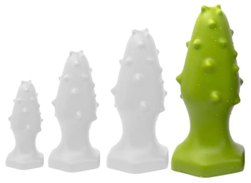 Monster Spike XL – prémium szilikon anál dugó, zöld