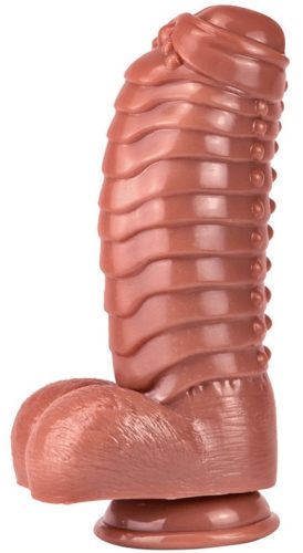 Dildo Monster Carapace – prémium barna dildó 22 x 10 cm