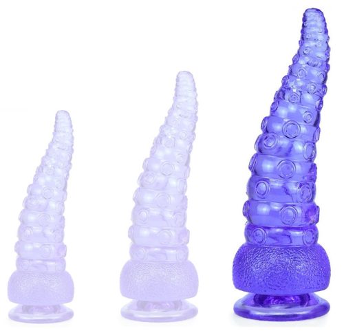 Winkle L – prémium lila dildó, 20 x 7 cm