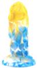 Dragonis Dildo – prémium arany-kék dildó (16 x 5,5 cm)