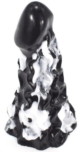 Himiks Dildo – prémium 18 cm fekete-fehér dildó