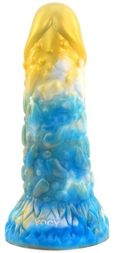 Toadyk Dildo – prémium arany-kék intim eszköz (17 x 6 cm)