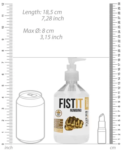 Fist It Numbing – relaxáló síkosító 500ml pumpás flakonban