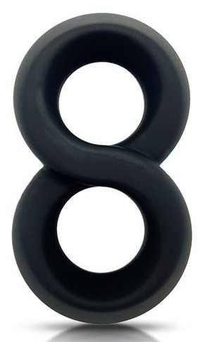 Soft Ballstretcher – dupla gyűrűs heretágító, fekete