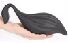 Bulby – prémium szilikon anális dugó L, 17x8 cm, fekete
