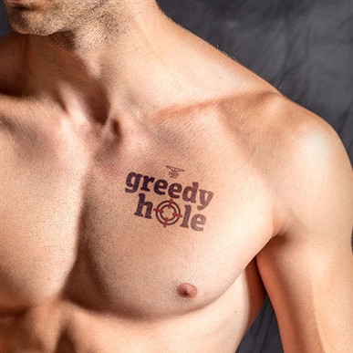 Ephemeral Tattoo – Greedy Hole 10x10 cm - érzéki tetoválás