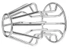 Metál üreges sík M – 10 x 7,8 cm, prémium minőség