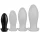 Plug Drakar Egg S – prémium anális tojás fekete 10 x 4,5 cm