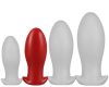 Drakar Plug M – prémium anális tojás, 12 x 5,3 cm, piros