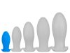 Saurus Egg – prémium szilikon anális plug kicsi, kék