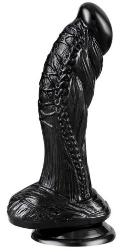 Monster Seemus - prémium fekete dildó 15 cm hosszú