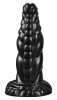 Caimax Monster – prémium, 17 cm-es fekete dildó
