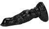 Alien Scolk – prémium fekete dildó 17 cm hosszú