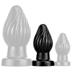 Spiral Plug M – prémium spirális anális izgató, fekete