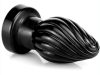 Spiral Plug M – prémium spirális anális izgató, fekete