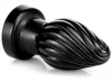 Spiral Plug M – prémium spirális anális izgató, fekete