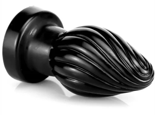 Spiral Plug M – prémium spirális anális izgató, fekete