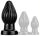 Spiral Plug L – prémium spirális anális eszköz, fekete