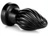 Spiral Plug L – prémium spirális anális eszköz, fekete