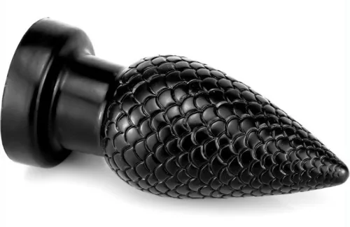 Pinecock S – prémium fekete anális dugó 7 x 3.5 cm