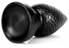 Pinecock S – prémium fekete anális dugó 7 x 3.5 cm