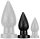 PineCock Plug M – prémium análkúp, 10 x 4,5 cm, fekete