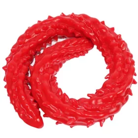 Prémium hosszú vibrátor – 60 cm-es, bordázott, vörös