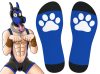 Big Good Boy – elegáns kék magas zokni