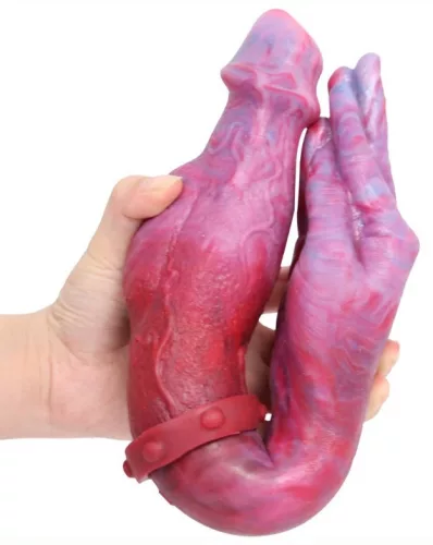 Double Dildo Hand Monster – prémium dupla dildó 42 cm hosszú