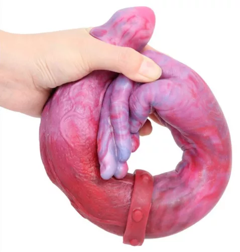 Double Dildo Hand Monster – prémium dupla dildó 42 cm hosszú