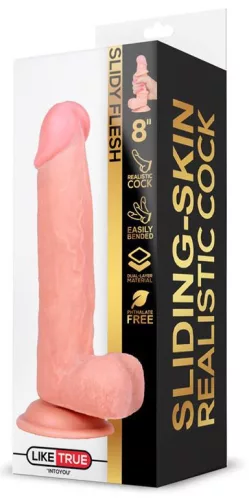 Realistic Dildo Slidy – élethű vibráló dildó 15 cm