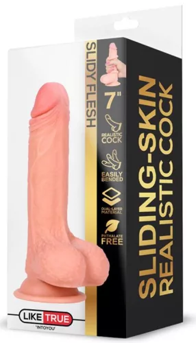 Slidy Cock – élethű péniszformájú dildó 12,5 x 3,8 cm