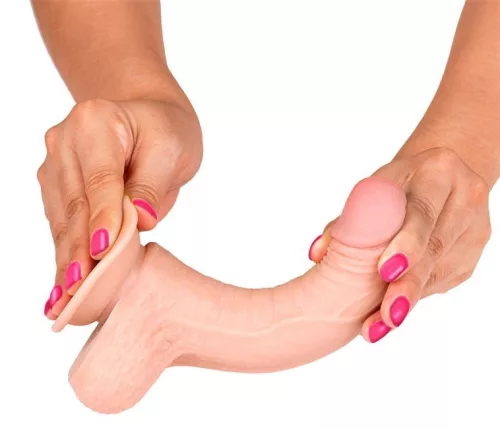 Slidy Cock – élethű péniszformájú dildó 12,5 x 3,8 cm