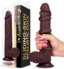 - Realisztikus Dildó – Slidy 17 cm barna élmény