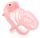 Prémium rózsaszín kényszerzár - Barby tüskékkel 9 x 3,1 cm