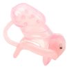 Prémium rózsaszín kényszerzár - Barby tüskékkel 9 x 3,1 cm