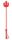 Trident Whip – 65 cm-es érzéki ostor, piros