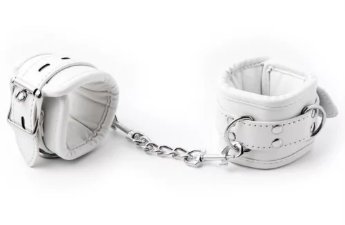 CUFF BOMB – fehér csuklókötöző készlet