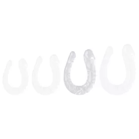 Átlátszó dupla dildó – Jelly L 17 x 4,5 cm