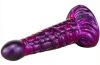 Fantasy Ninja – prémium dildó, 16 x 5,2 cm, lila-fekete