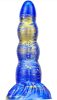 Dildo Fantasy Scopio – prémium kék-arany dildó 17 x 5 cm
