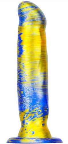 Fantasy Dildo Marbex – prémium kék-arany dildó 19 cm