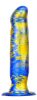 Fantasy Dildo Marbex – prémium kék-arany dildó 19 cm