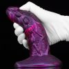 Bulstrix – 15 cm-es, prémium lila-fekete dildo