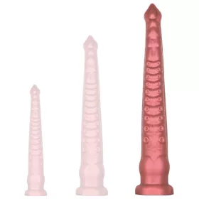 Oktoop L – prémium piros dildo 52 x 7,5 cm