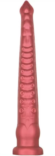 Oktoop L – prémium piros dildo 52 x 7,5 cm