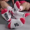 HORNY PIG Sk8erboy – stílusos fehér zoknik
