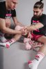HORNY PIG Sk8erboy – stílusos fehér zoknik
