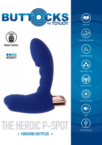 Heroic P-Spot – vibráló prosztata dildó 8x3 cm