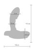 Heroic P-Spot – vibráló prosztata dildó 8x3 cm
